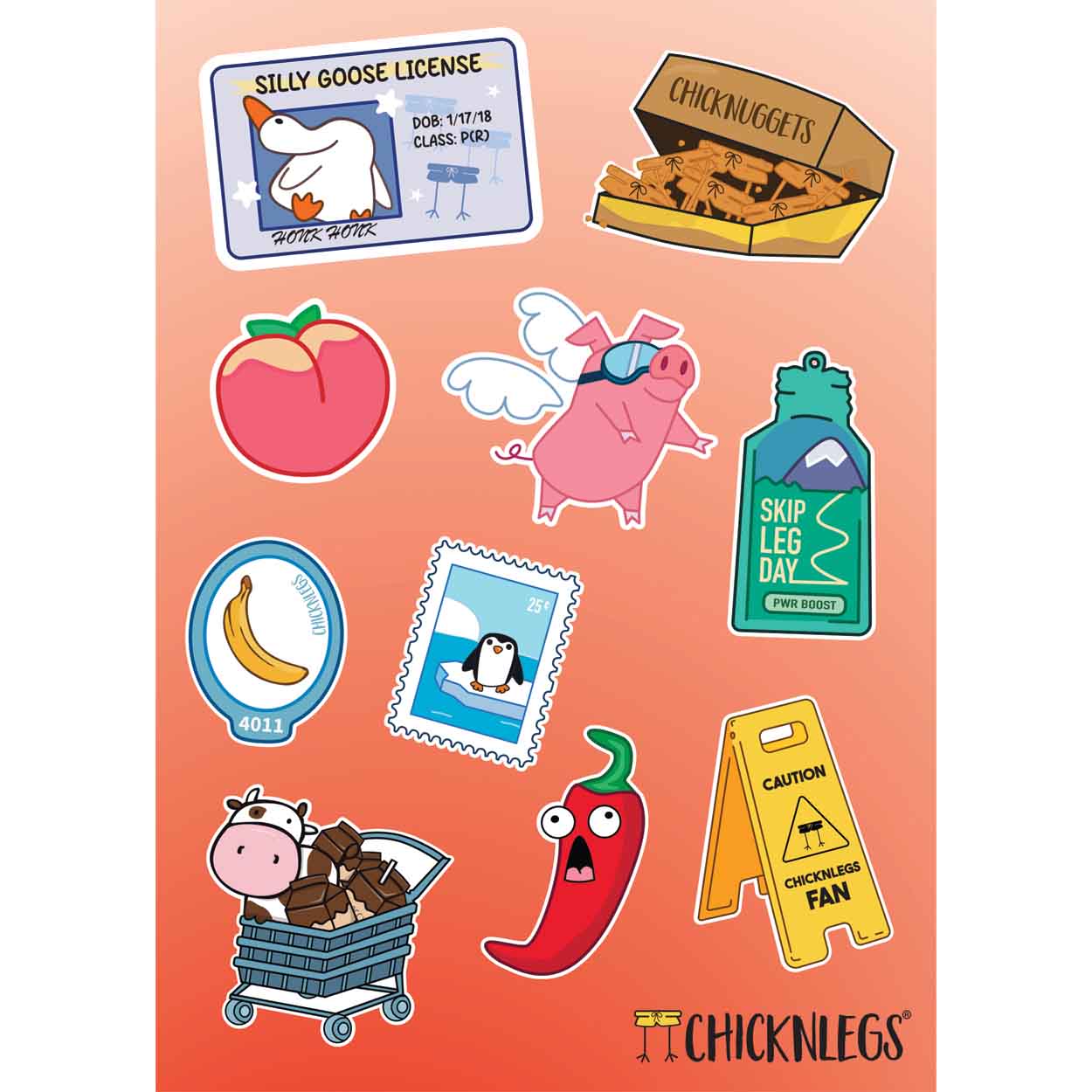 Sticker Pack - Red