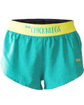 Women's Aqua–Limeade 1.5" Split Shorts