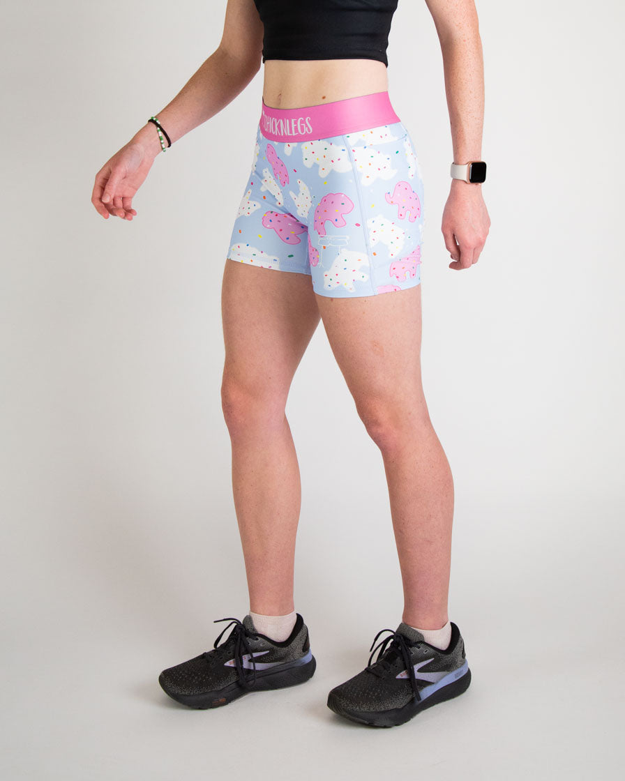 Women's Animal Cookies 3" Compression Shorts