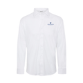 Johns Hopkins Quattro Flex Dress Shirt with Semi-Spread Collar White