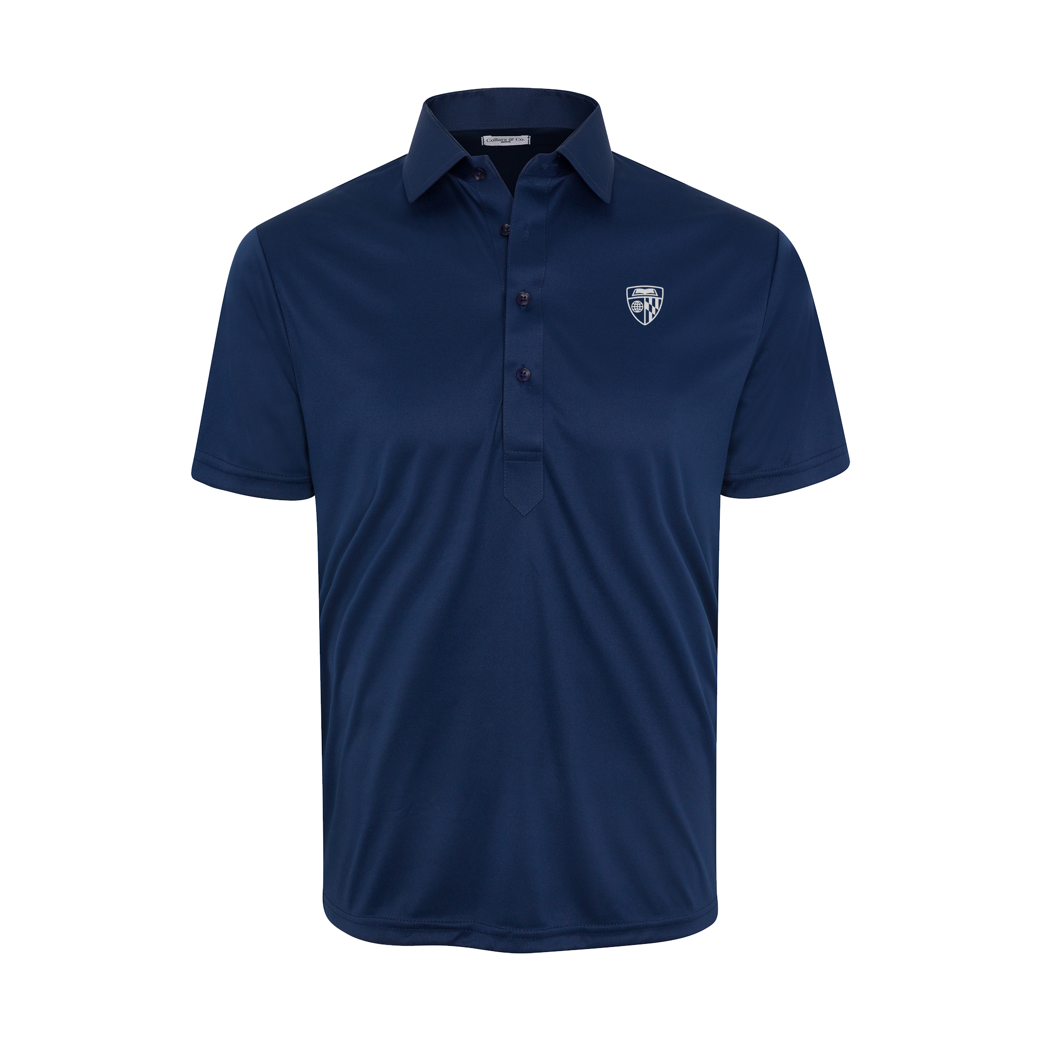 Johns Hopkins Semi-Spread Collar Polo Navy