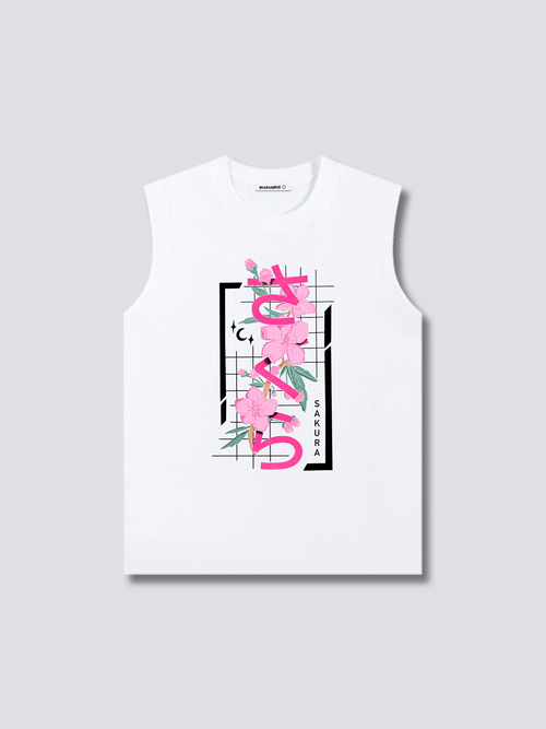Front Print - Sakura Tank Top