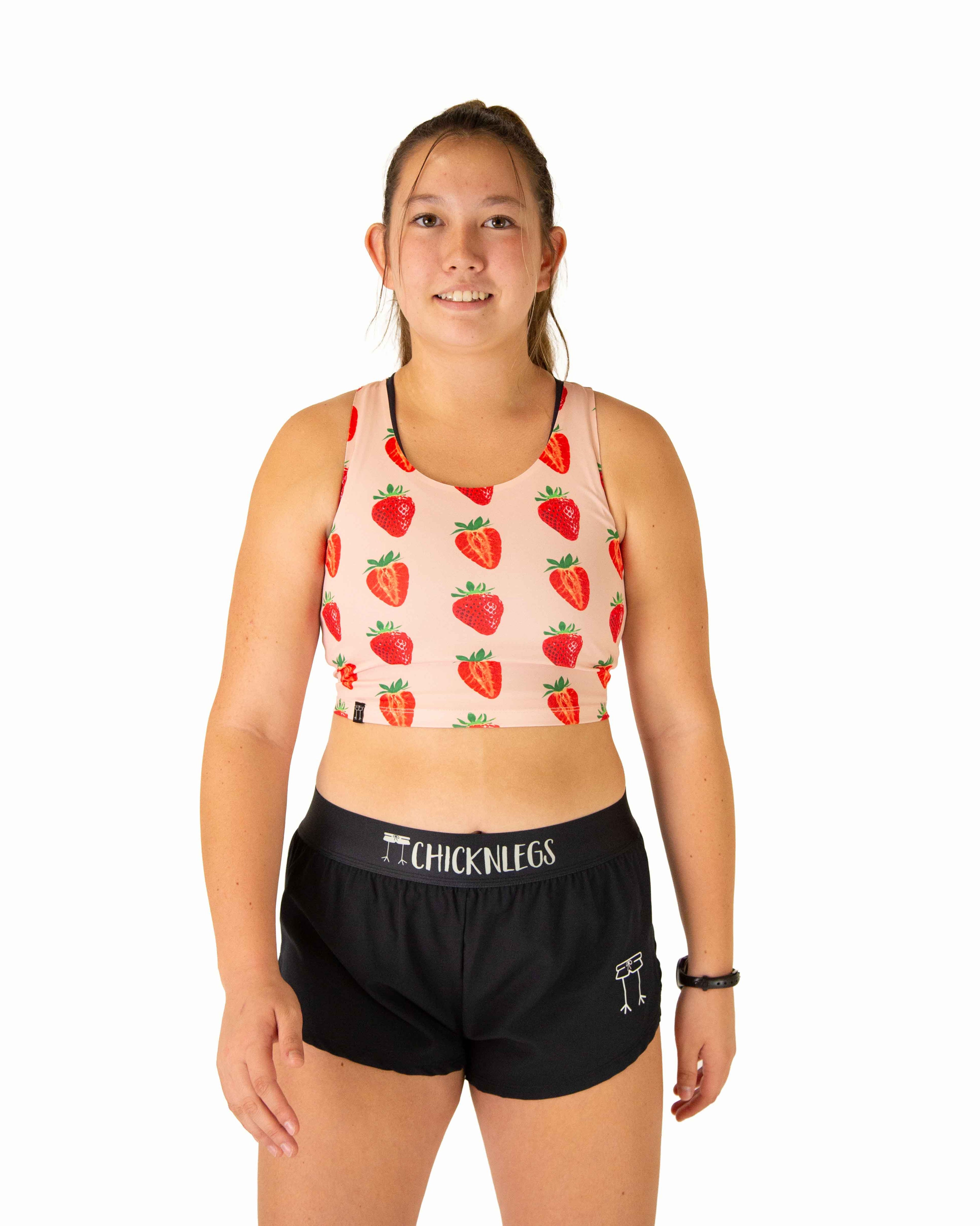 Strawberry Szn PWR Crop Top